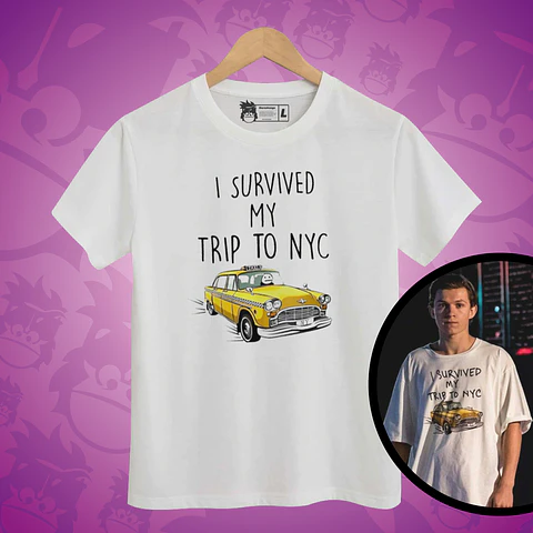 Réplica Polera Spider Man - I survived my trip to NYC -