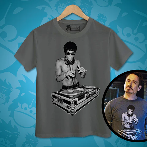 Réplica Polera Iron Man   - Tony Bruce Lee DJ - 