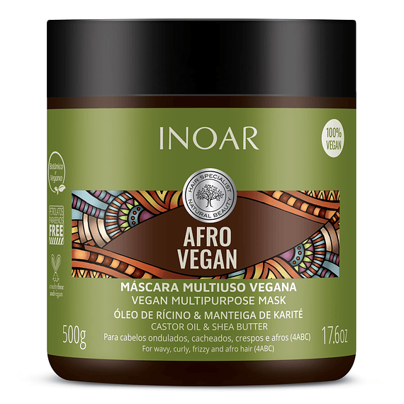 Máscara Afro Vegan