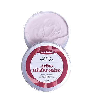 Crema Facial Well Age - Ácido Hialurónico - Anti Envejecimiento