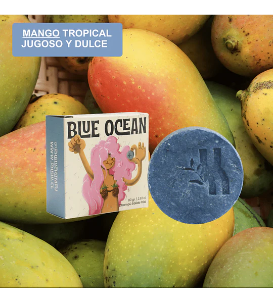 Shampoo en Barra - Anti-frizz & Lisos - Blue Ocean