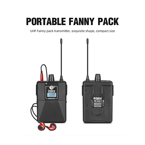 Receptor Monitoreo Bodypack In Ear Debra Er-102