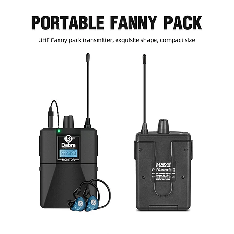 Monitoreo in ear Debra ER-102 2X Receptores