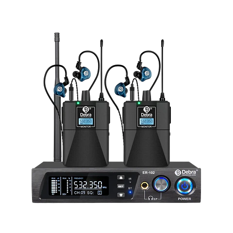 Monitoreo in ear Debra ER-102 2X Receptores