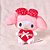 My Melody knuffel met hartvormig geheim zakje