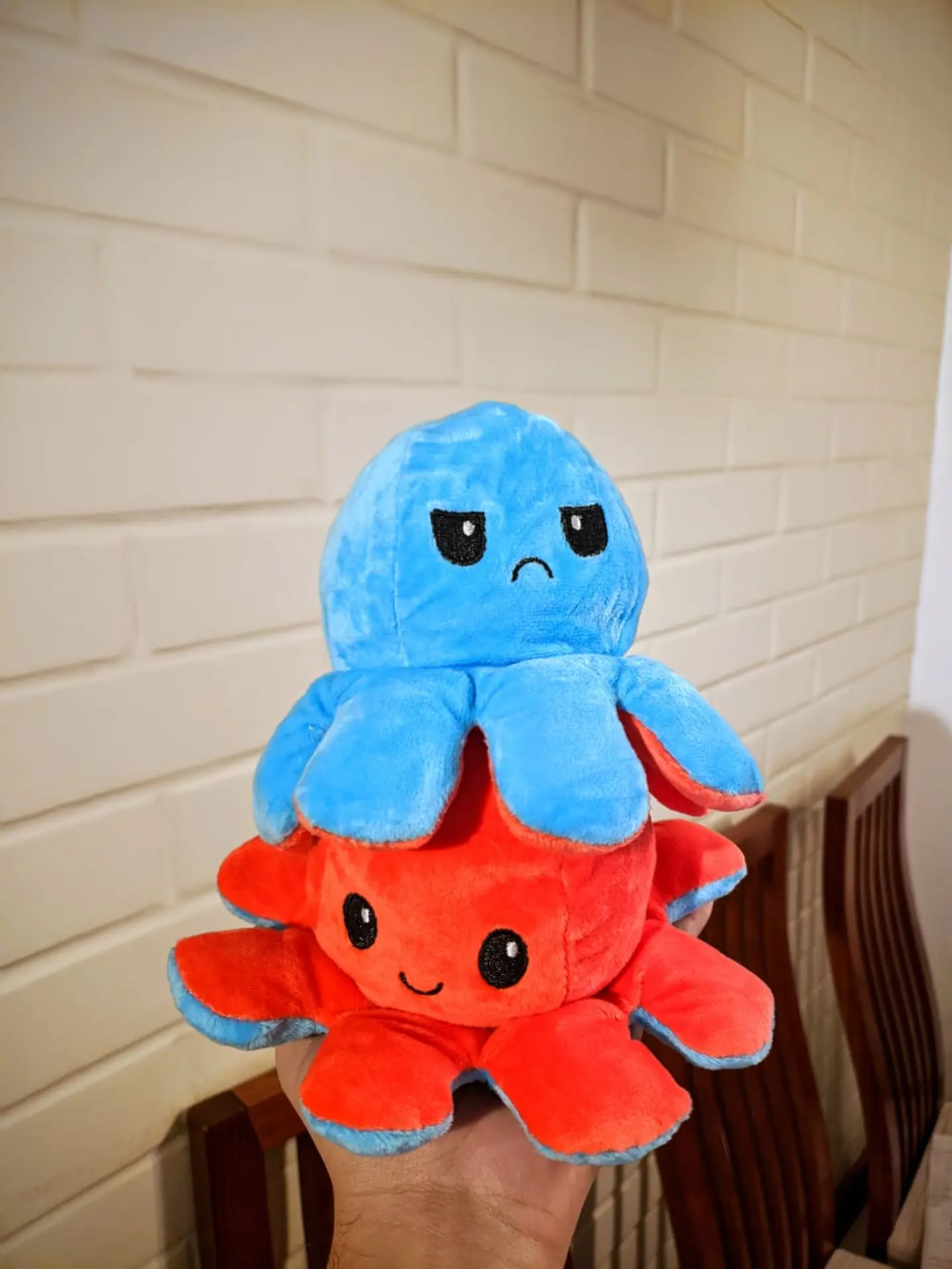 Pulpo Reversible ROJO - AZUL 1
