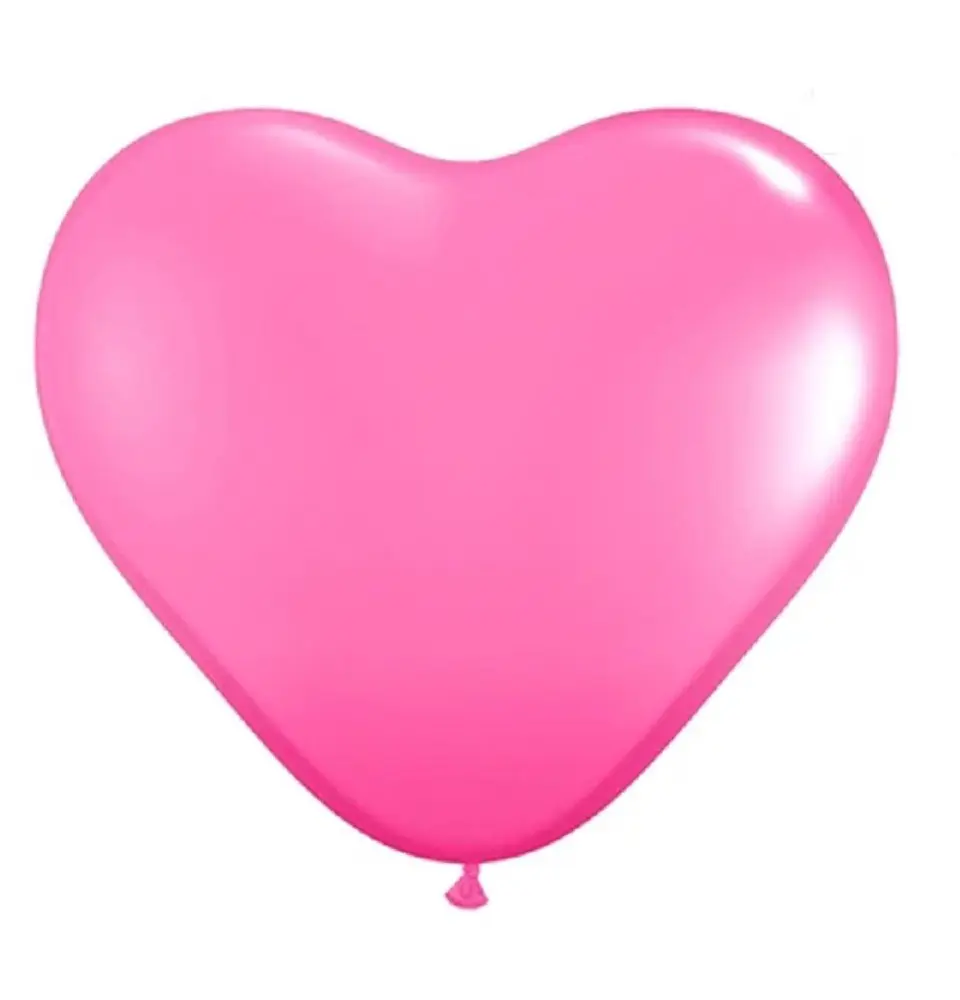 10 Uds Globos Látex Corazón Rosa 1