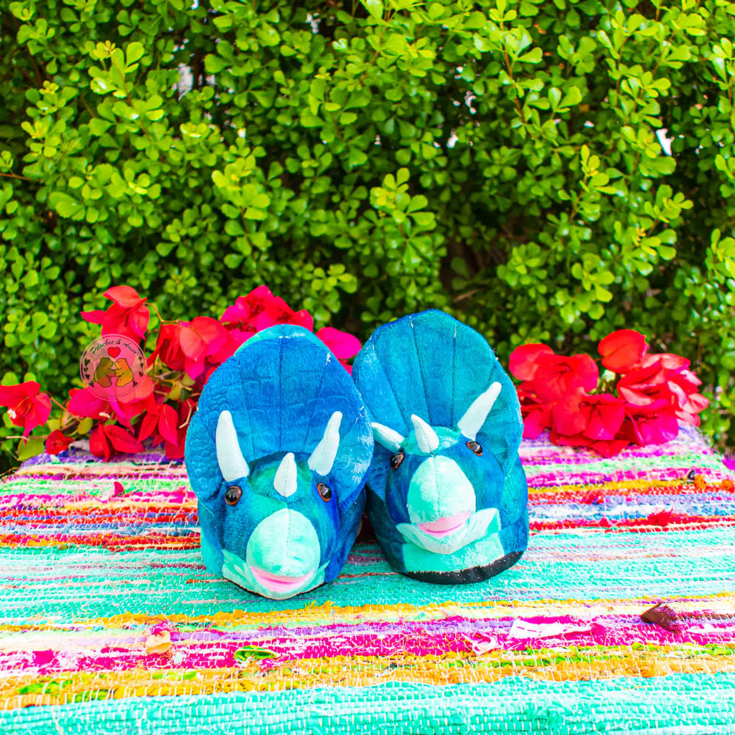 Pantufla Triceratops Blue 1