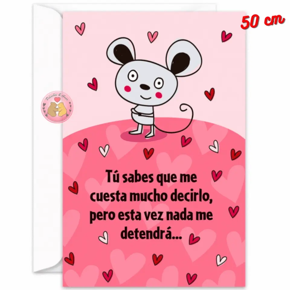 Tarjeta Dedicatoria Ratoncito 1