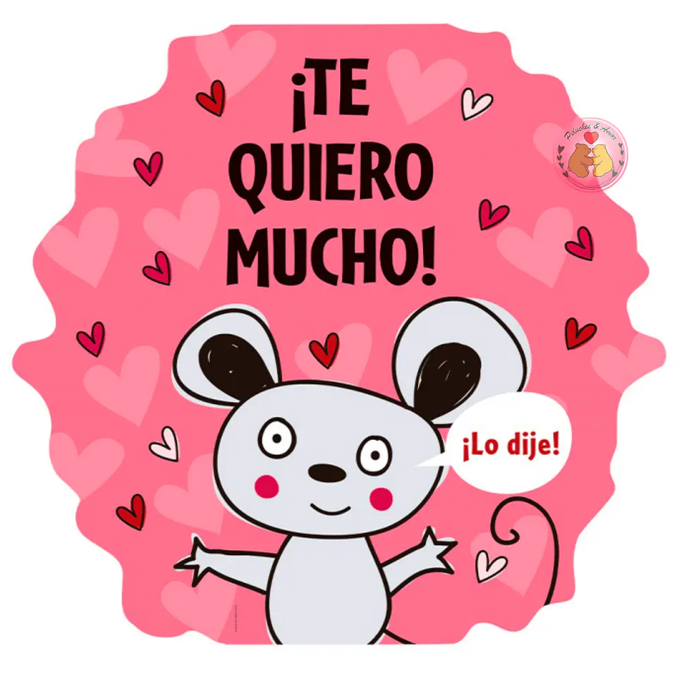 Tarjeta Dedicatoria Ratoncito 3