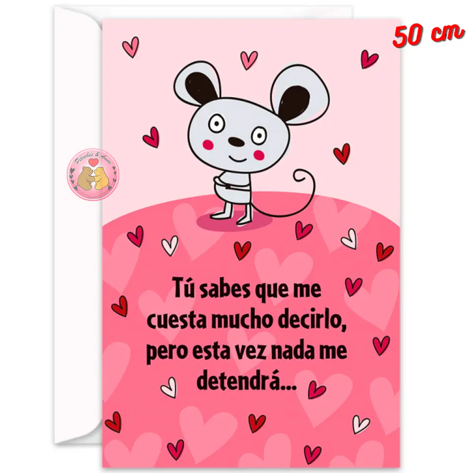 Tarjeta Dedicatoria Ratoncito 2
