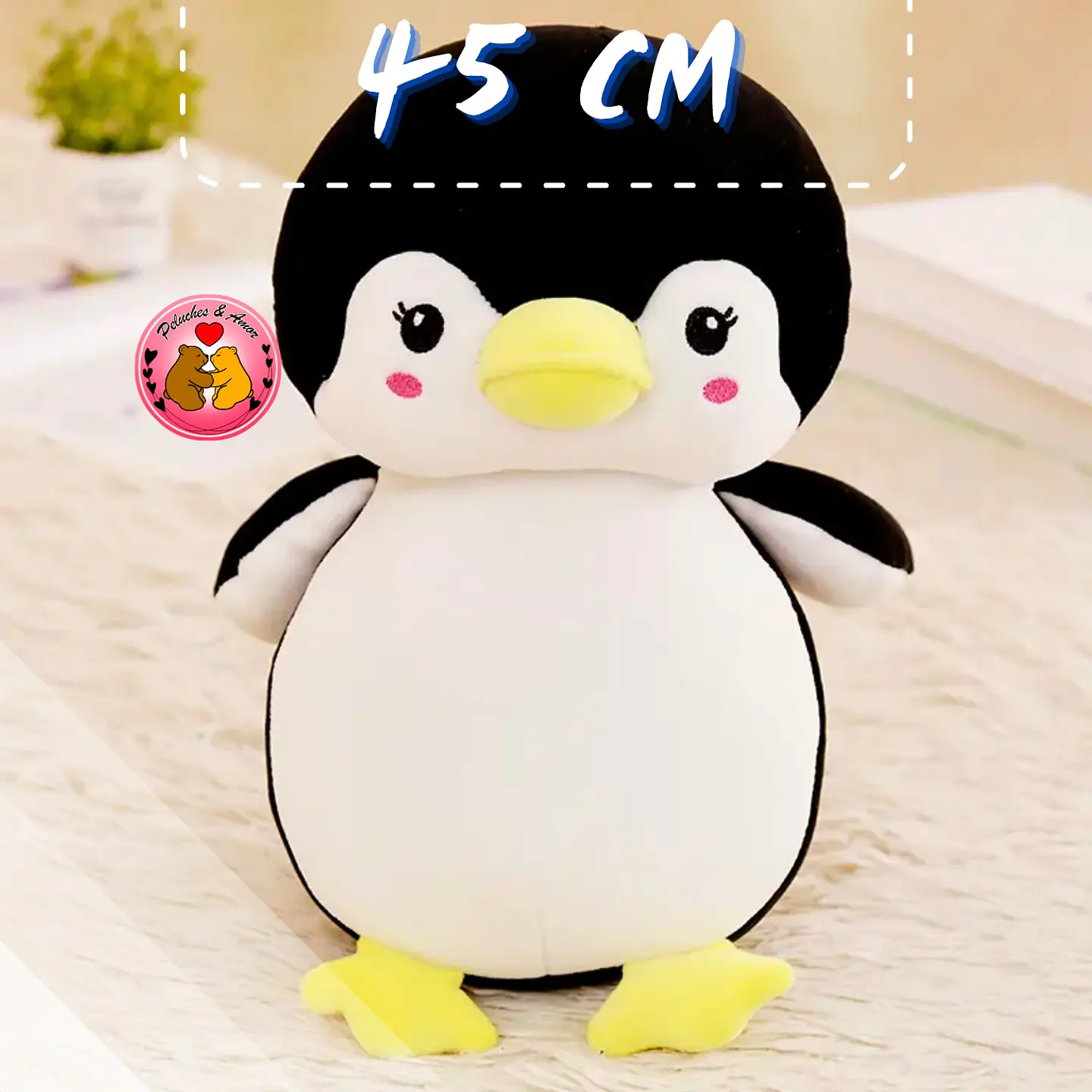 Peluche de Pingüino Negro 45 CM 2