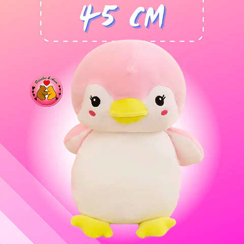 Peluche de Pinguino Rosa 45 cm