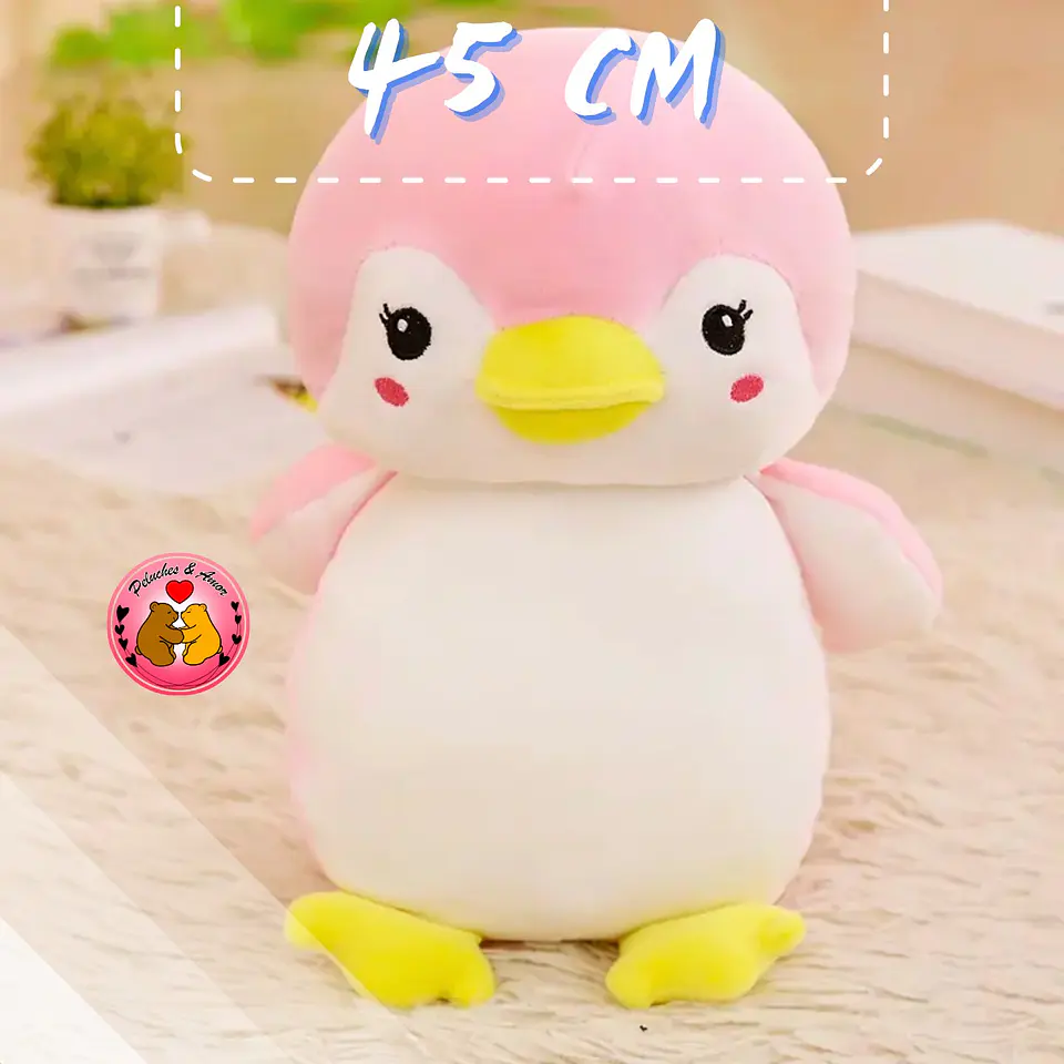 Peluche de Pinguino Rosa 45 cm 2