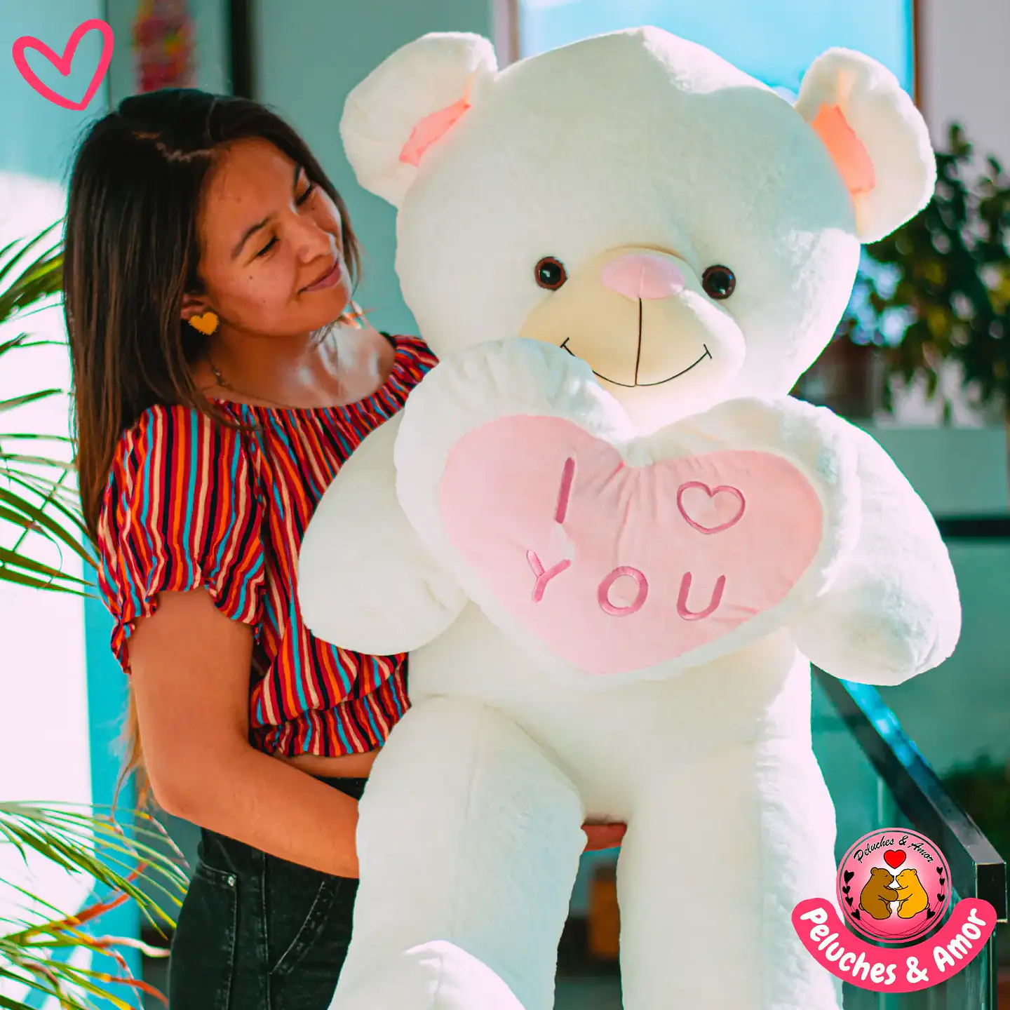 OSO Gigante Corazon ILY 110 CM 3