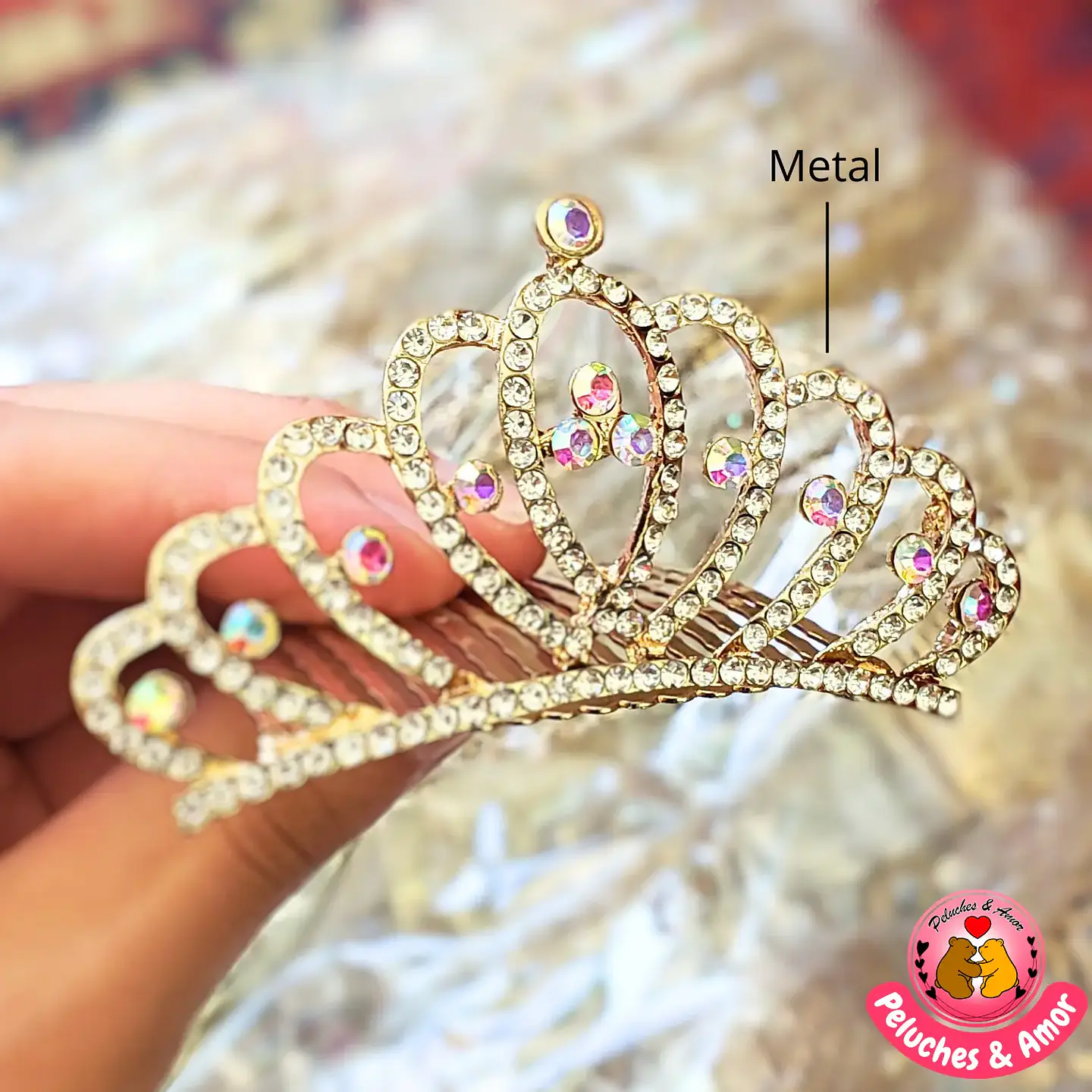 Corona Decorativa Metal 8 cm 2