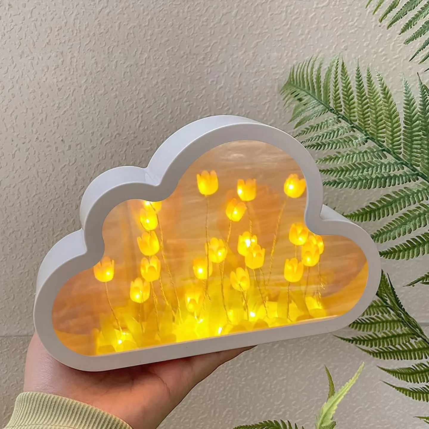 Espejo Nube de Tulipanes Amarillo 1