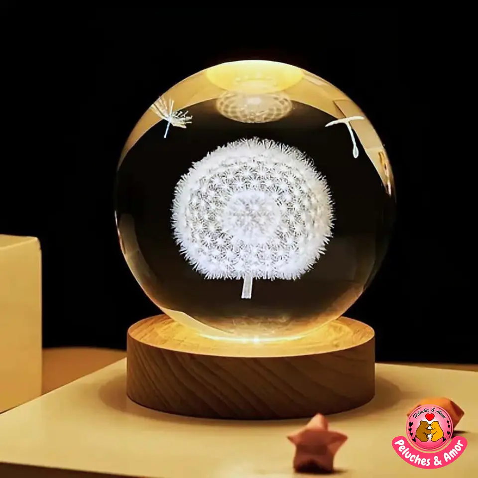 Lampara Bola de Cristal Diente de León 1
