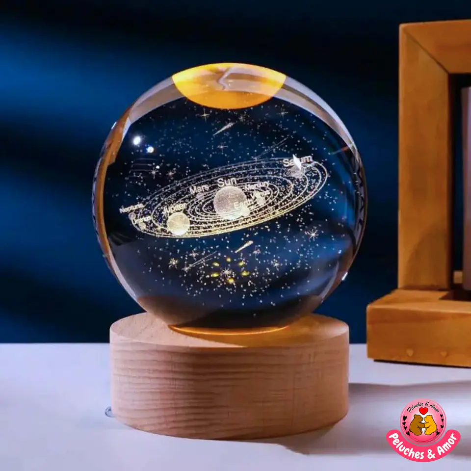 Lampara Bola de Cristal Sistema Solar 1
