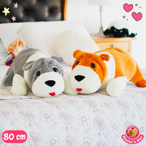Peluche Perrito Bulldog Inglés 80 CM