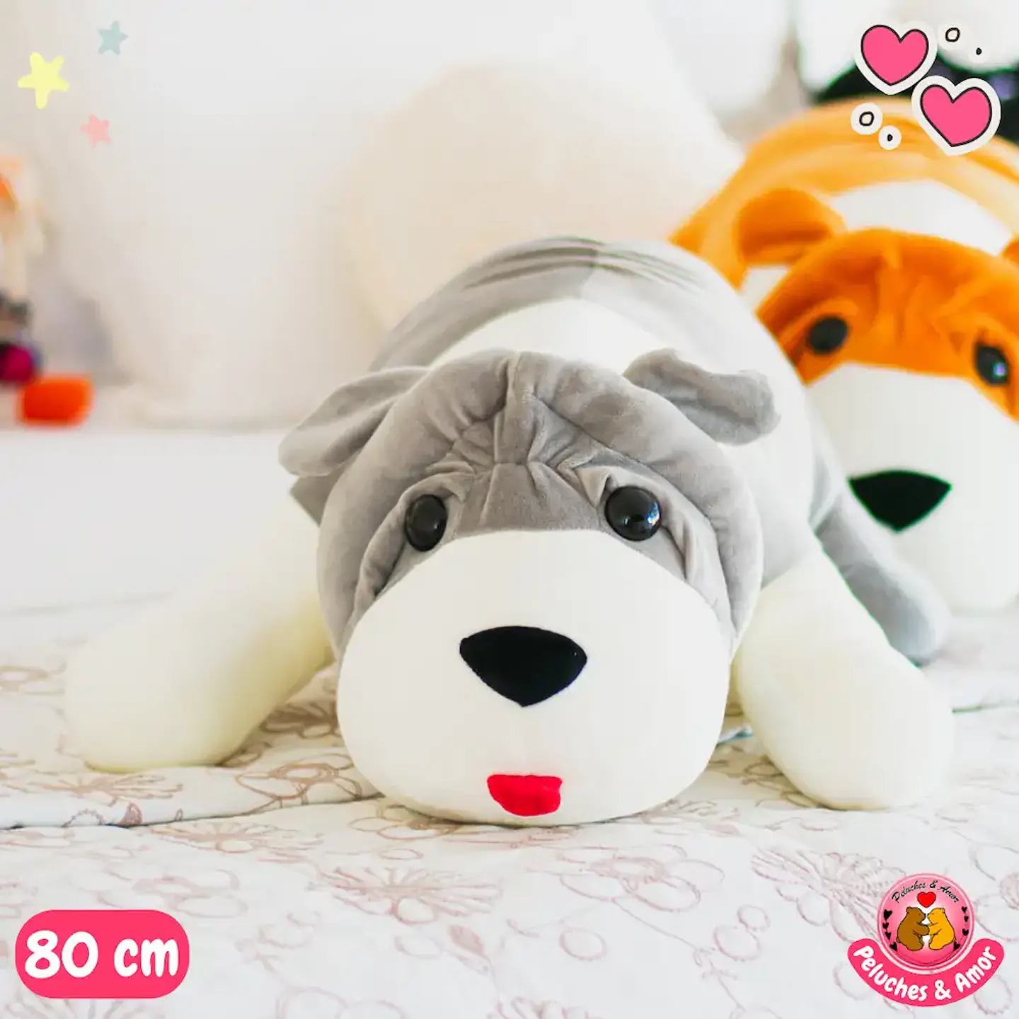 Peluche Perrito Bulldog Inglés 80 CM 3
