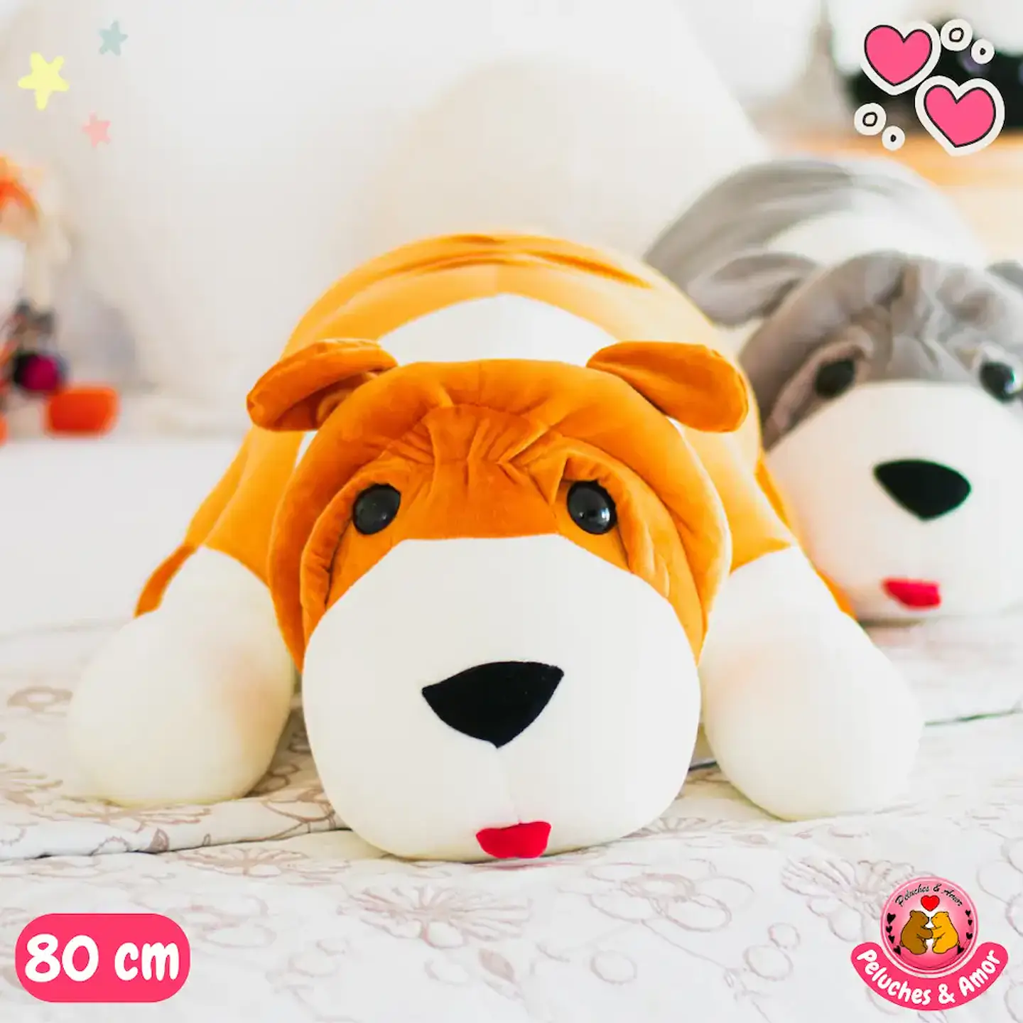Peluche Perrito Bulldog Inglés 80 CM 2