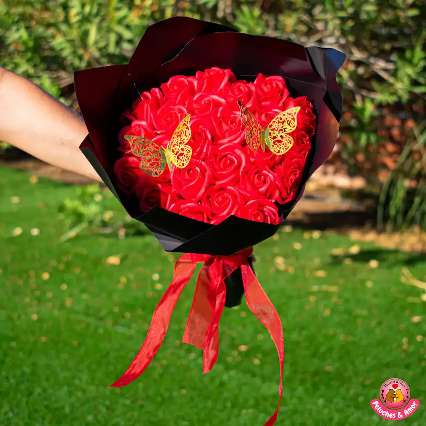 Ramo de 25 Rosas Eternas Rojo 1