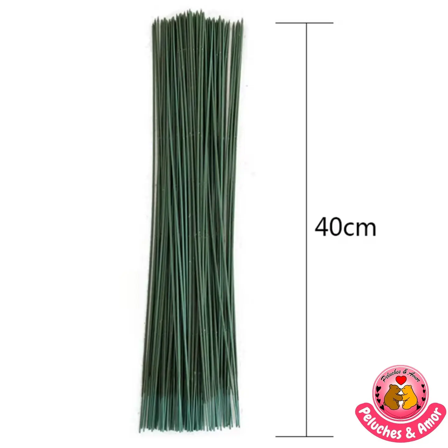 100 Tallos Artificiales 40 CM para Ramos de Rosas Buchones  2