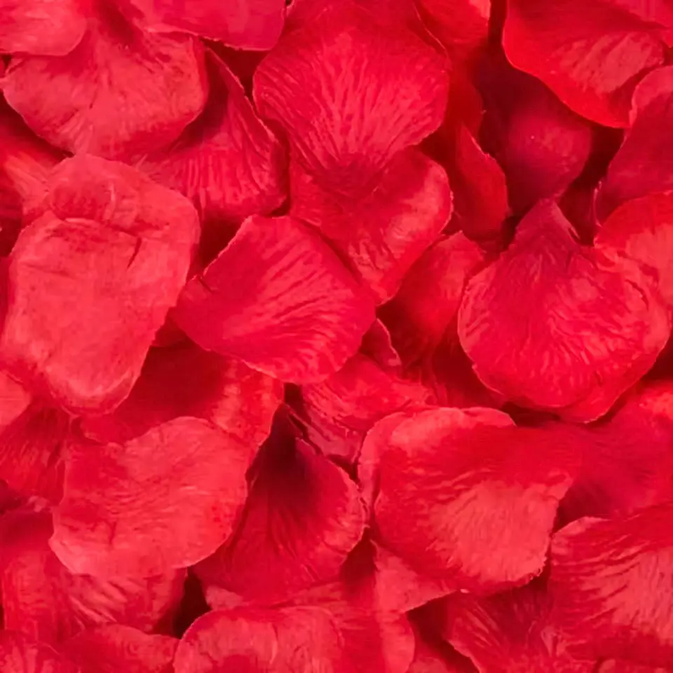 100 Pétalos de Rosas Artificiales Decorativas Rojo 1