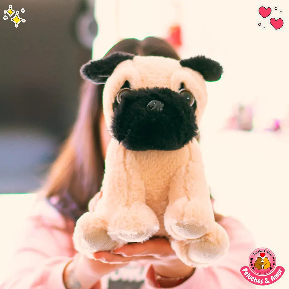 Peluche de Perrito Pug - 25 CM 1