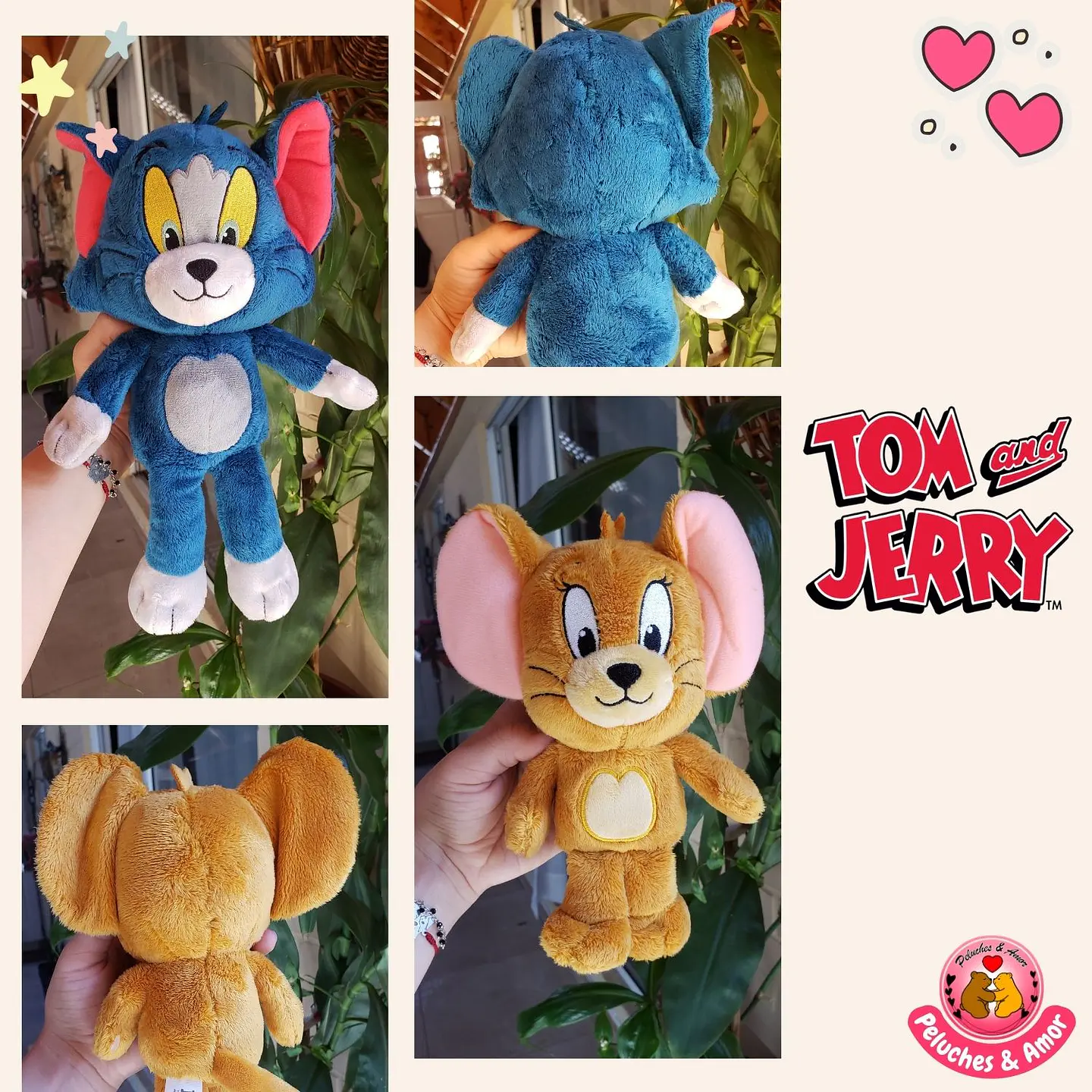 Peluches Duo Tom y Jerry (32 cm/23 cm) 3
