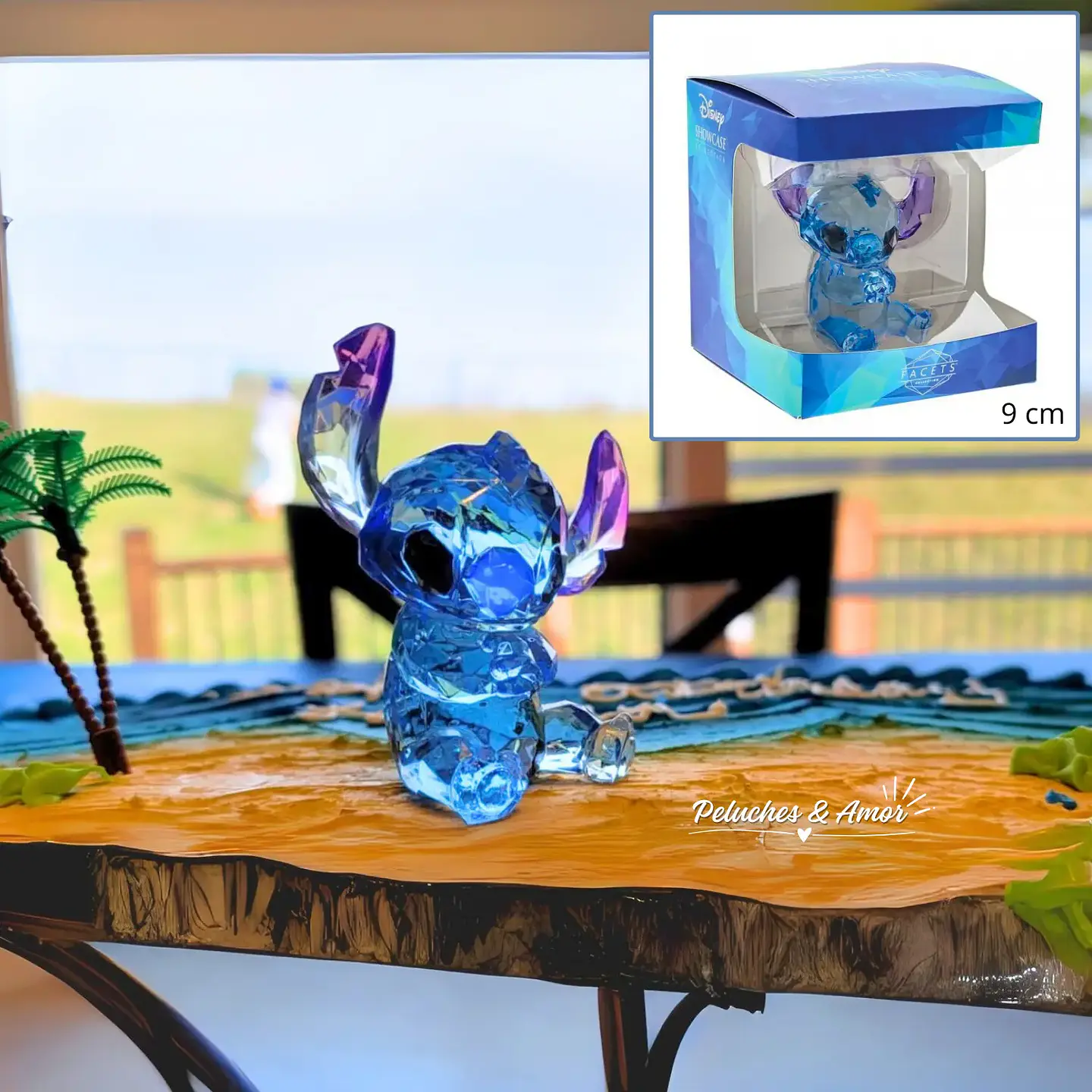 Stitch Mini Estatua - Figura Acrílica Premium Disney Facets - 9 CM 6
