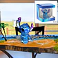 Stitch Mini Estatua - Figura Acrílica Premium Disney Facets - 9 CM - Miniatura 6