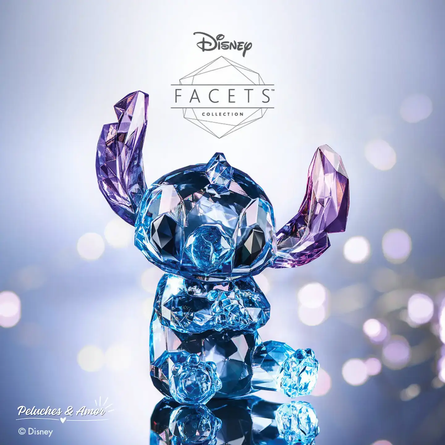 Stitch Mini Estatua - Figura Acrílica Premium Disney Facets - 9 CM 3