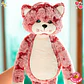 Peluche de Gato Largo Burdeo 70 CM - Miniatura 3