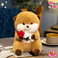 Peluche Nutria con Rosita 25 CM - Miniatura 1