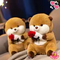 Peluche Nutria con Rosita 25 CM - Miniatura 5