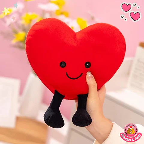 Peluche de Corazón Feliz 15 CM