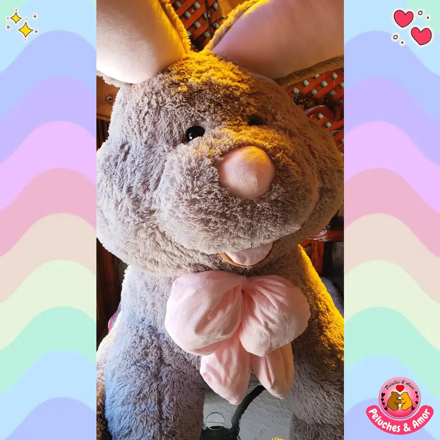Peluche Conejo Gigante Sentado 130 CM 3