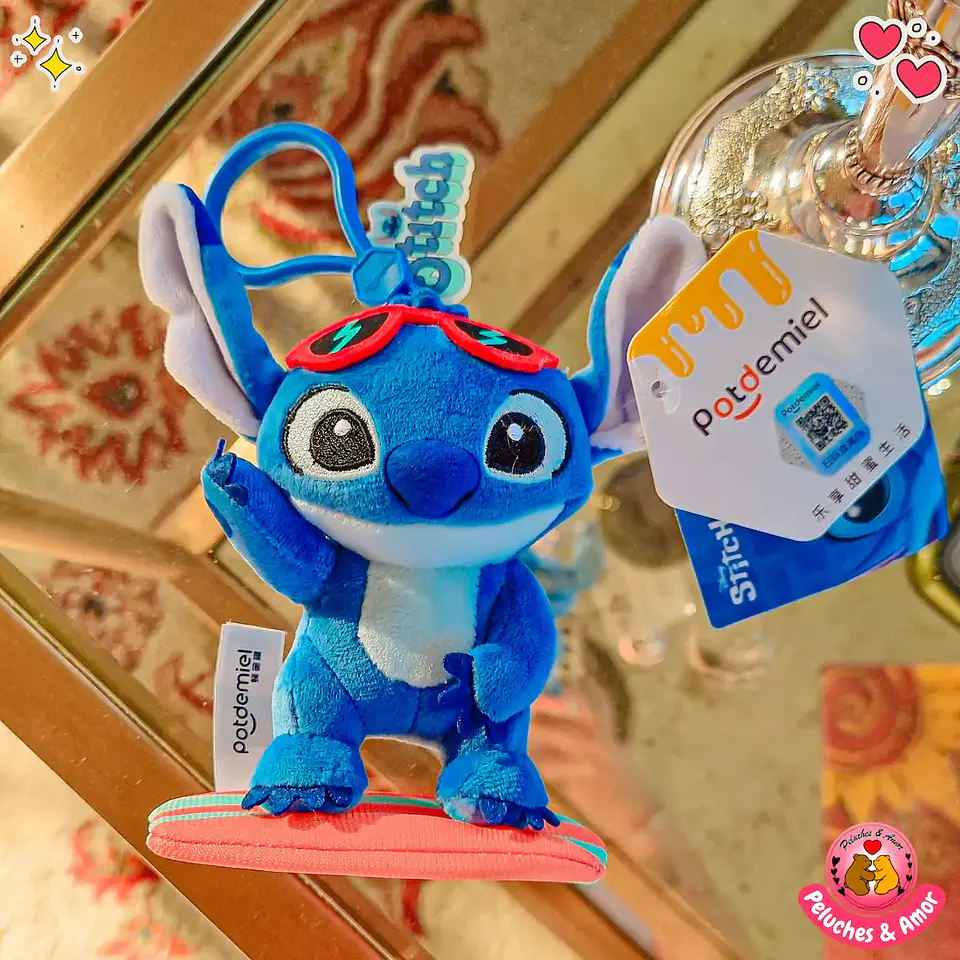 Llavero de Stitch Surf Peluche 4