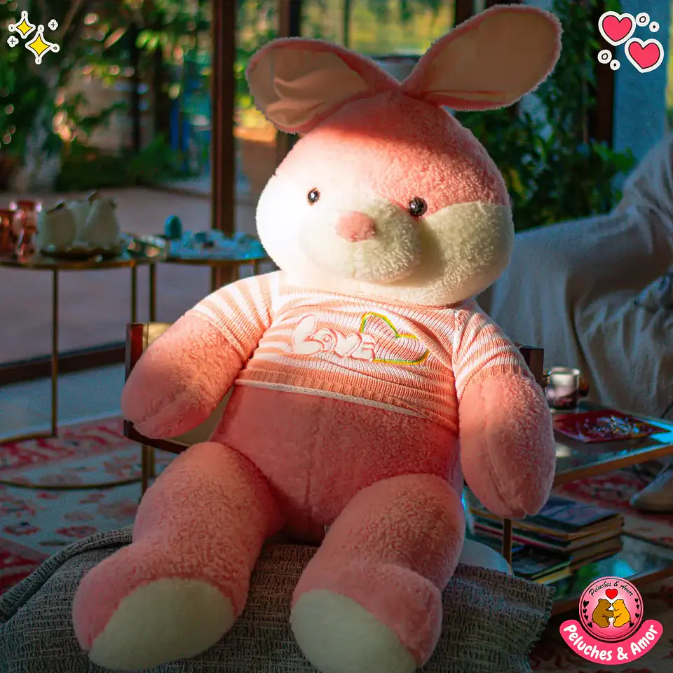 Peluche Conejo Gigante con Polera 160 CM 4