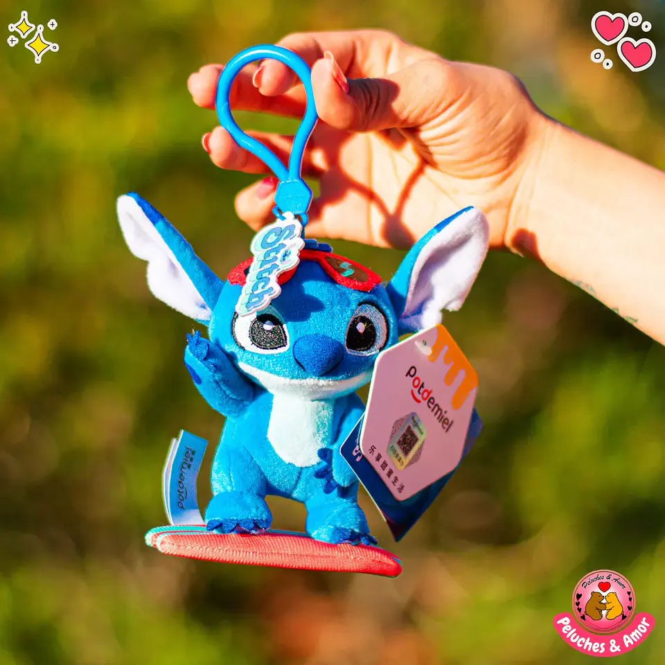 Llavero de Stitch Surf Peluche 1