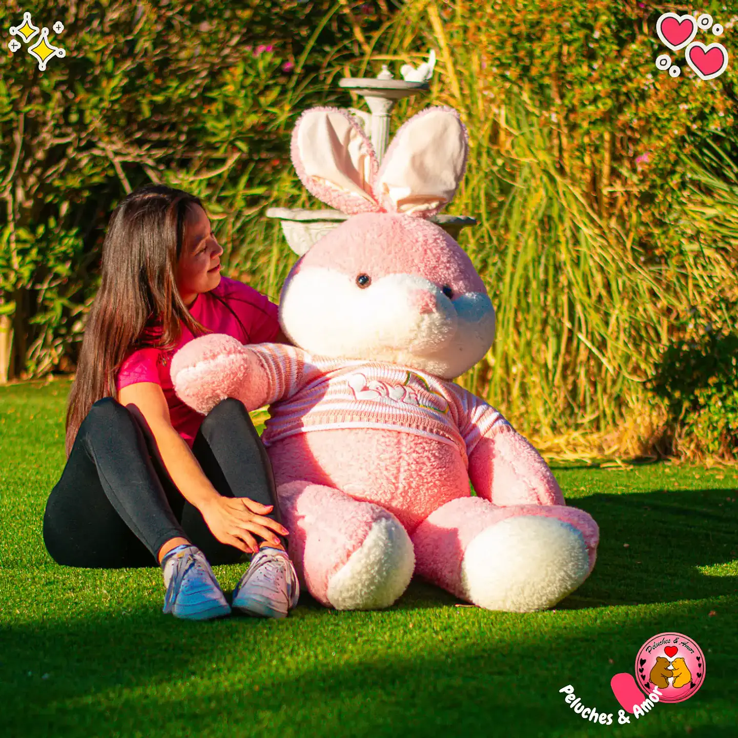 Peluche Conejo Gigante con Polera 160 CM 3