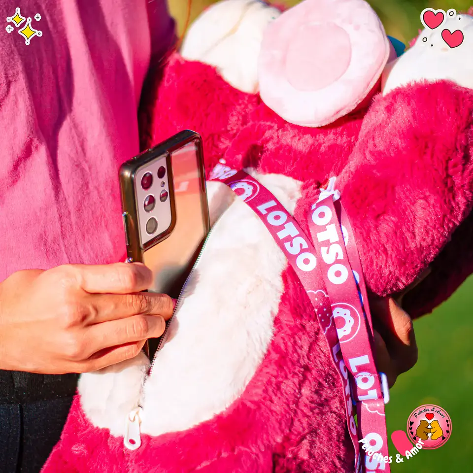 Peluche y Bolso Lotso Acostado 50 CM 4