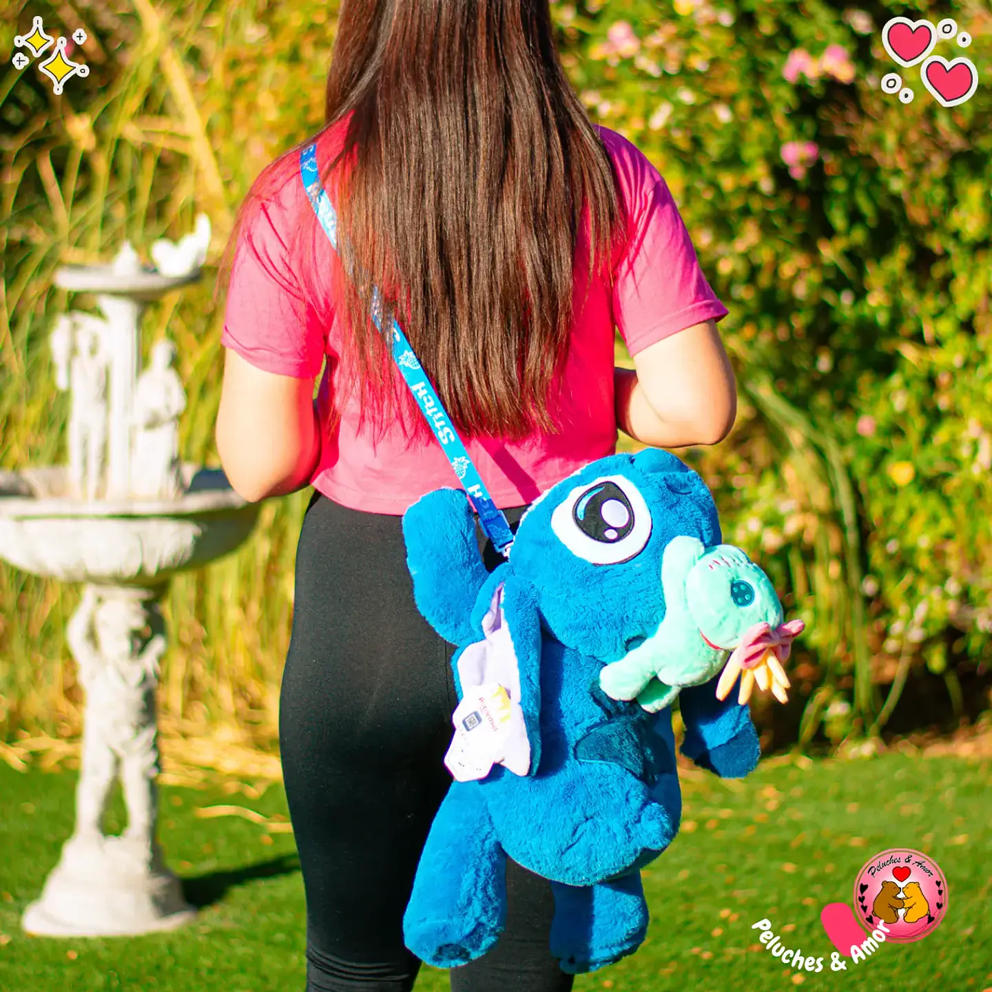 Peluche y Bolso Stitch Acostado 53 CM 2
