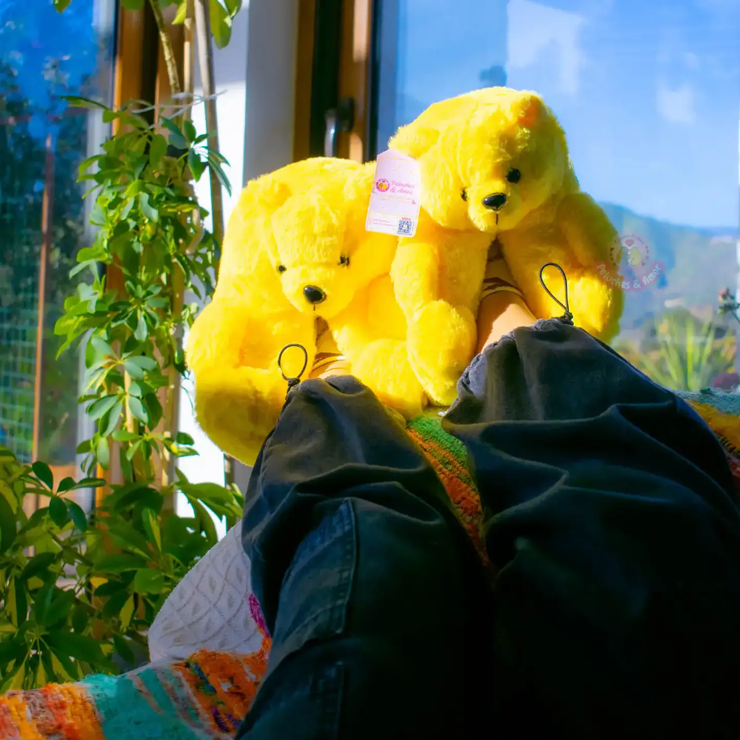 Pantuflas Peluche Osito Amarillo – Regalo Suave y Tierno 2