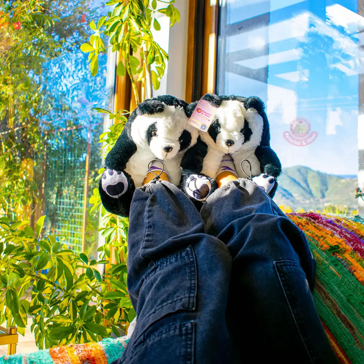 Pantuflas Peluche Osito Panda – Regalo Suave y Tierno 2