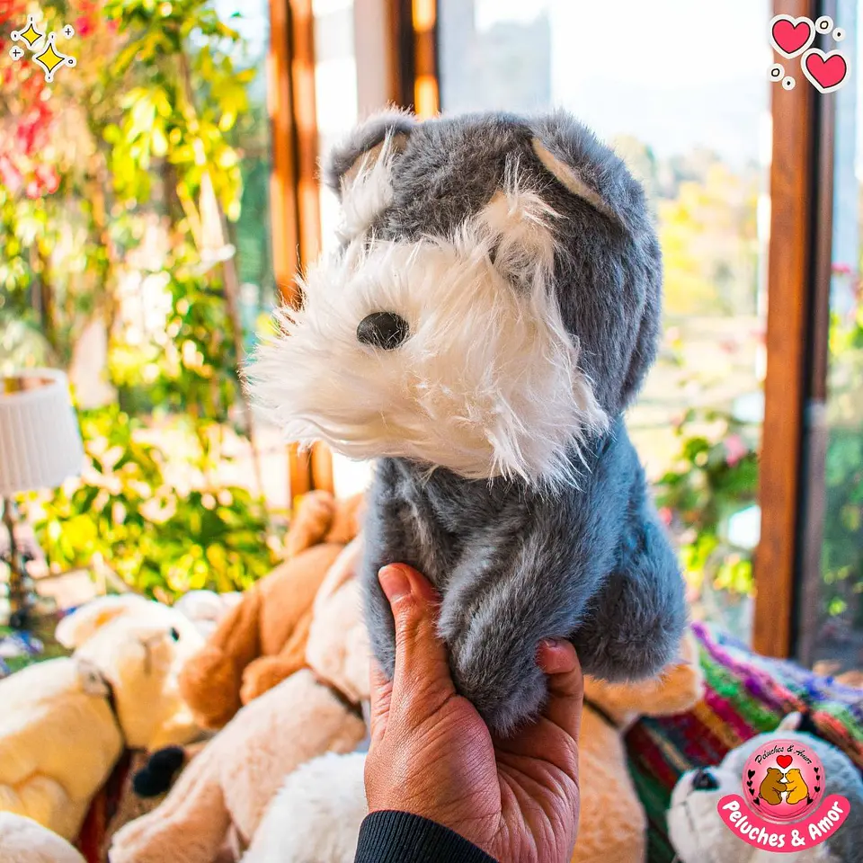 Peluche Perrito Schnauzer Cute 2
