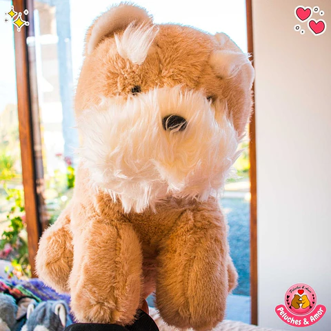 Peluche Perrito Schnauzer Cute Café 35 CM