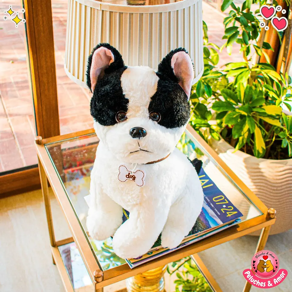 Peluche de Perro Cachorro Bulldog Francés 40 CM 1
